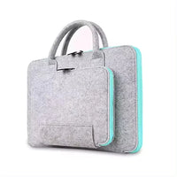 HKM-088595 Customizable Wool Felt Laptop Bag for 14-15.6 Inch Laptops - Multi-Color Options Available