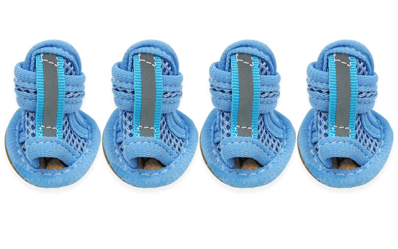 HKM-0886589 Breathable Non-Slip Mesh Puppy Sandals for Spring and Summer
