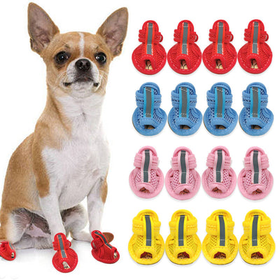 HKM-0886589 Breathable Non-Slip Mesh Puppy Sandals for Spring and Summer