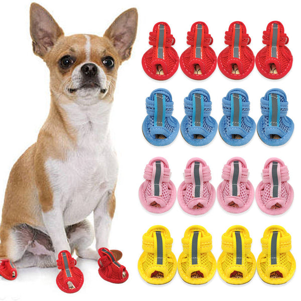 HKM-0886589 Breathable Non-Slip Mesh Puppy Sandals for Spring and Summer