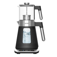 HKM-088659 Electric Double Samovar Kettle Set - 1.6L & 0.8L Glass Teapot for Fast Water Boiling