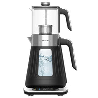 HKM-088659 Electric Double Samovar Kettle Set - 1.6L & 0.8L Glass Teapot for Fast Water Boiling