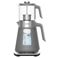 HKM-088659 Electric Double Samovar Kettle Set - 1.6L & 0.8L Glass Teapot for Fast Water Boiling