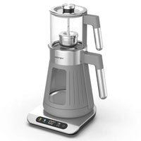 HKM-088659 Electric Double Samovar Kettle Set - 1.6L & 0.8L Glass Teapot for Fast Water Boiling