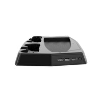 HKM-088723 PS5 Multifunctional Cooling Fan and Charging Base with USB Hub and Dual Controller Chargers