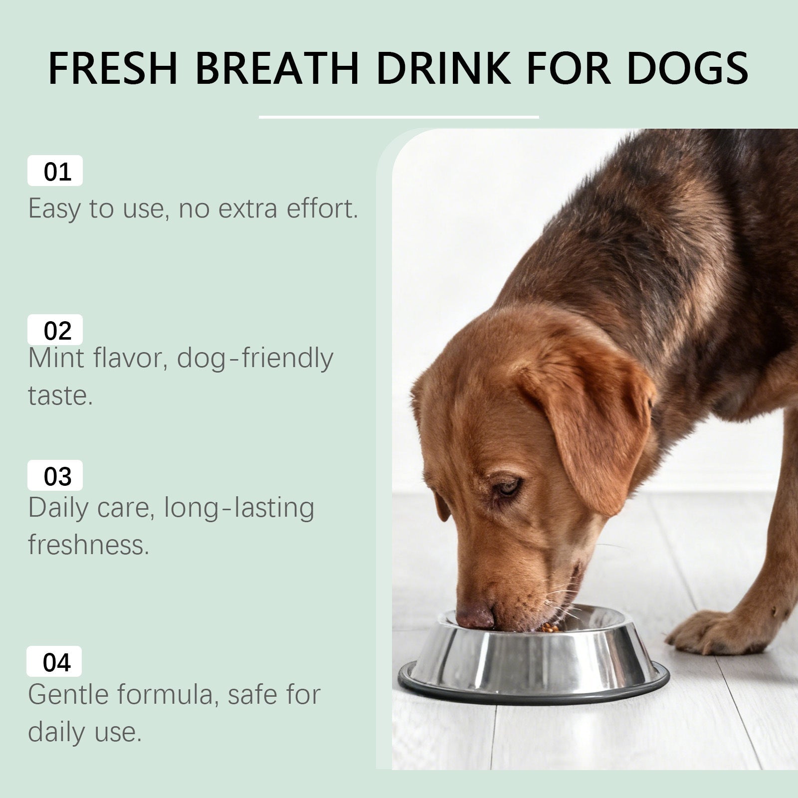 HKM-0887613 Dog Breath-Freshening Drinking Water with Glycerin and Citric Acid