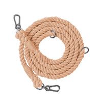 HKM-0889533 Woven Rainbow Multi-functional Dog Leash with Hand Holding Rope and Double Head Design