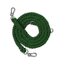 HKM-0889533 Woven Rainbow Multi-functional Dog Leash with Hand Holding Rope and Double Head Design
