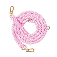 HKM-0889533 Woven Rainbow Multi-functional Dog Leash with Hand Holding Rope and Double Head Design