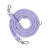 HKM-0889533 Woven Rainbow Multi-functional Dog Leash with Hand Holding Rope and Double Head Design