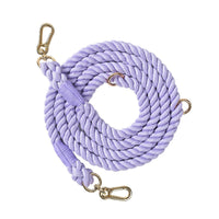 HKM-0889533 Woven Rainbow Multi-functional Dog Leash with Hand Holding Rope and Double Head Design