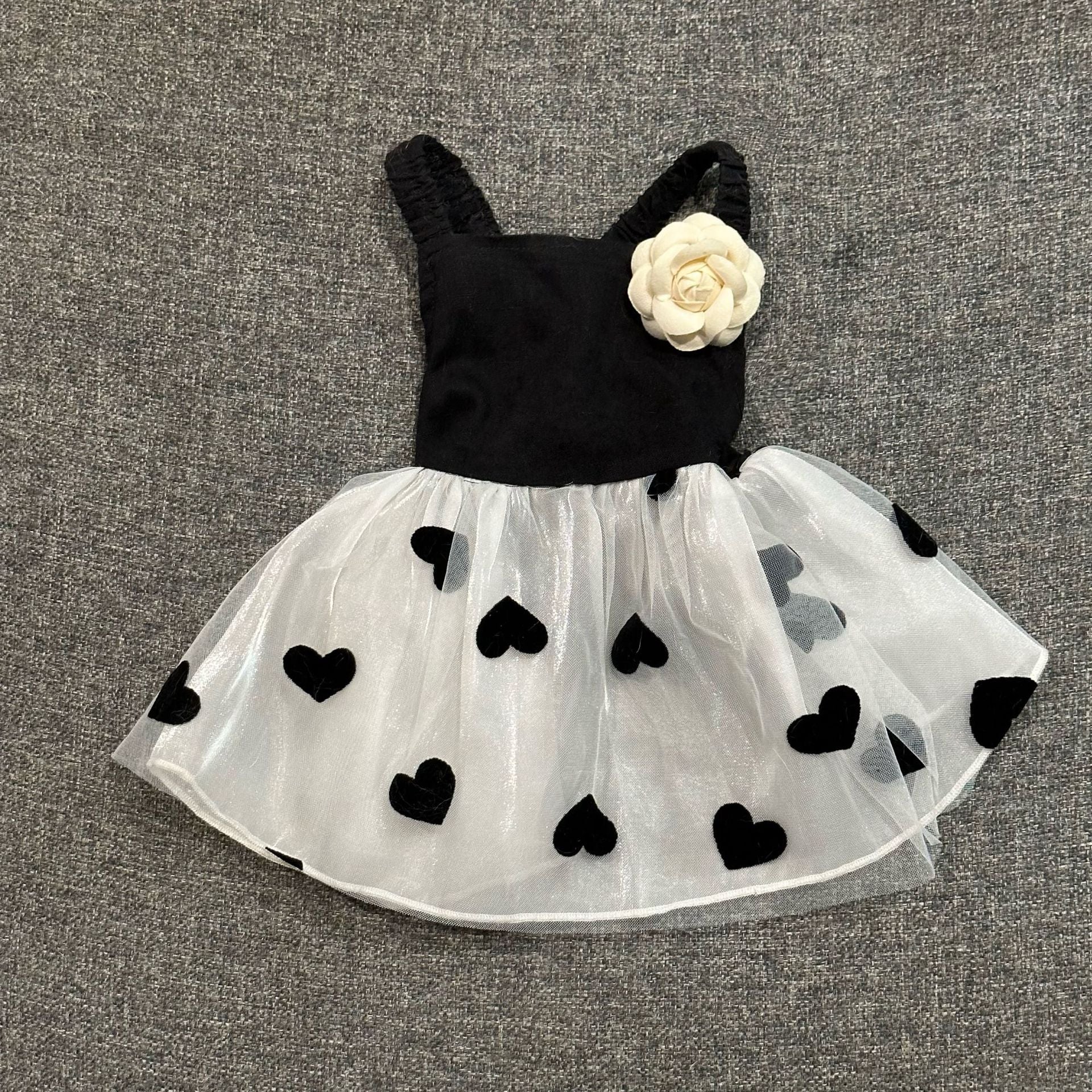HKM-0890301 Casual Black Printed Skirt for Dogs in Multiple Sizes