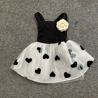 HKM-0890301 Casual Black Printed Skirt for Dogs in Multiple Sizes
