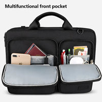 HKM-089107 Stylish Laptop Messenger Bag with Zipper Closure - Versatile Briefcase for Office Use