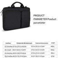 HKM-089107 Stylish Laptop Messenger Bag with Zipper Closure - Versatile Briefcase for Office Use