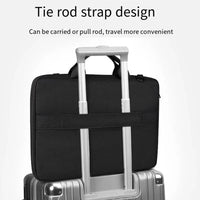 HKM-089107 Stylish Laptop Messenger Bag with Zipper Closure - Versatile Briefcase for Office Use