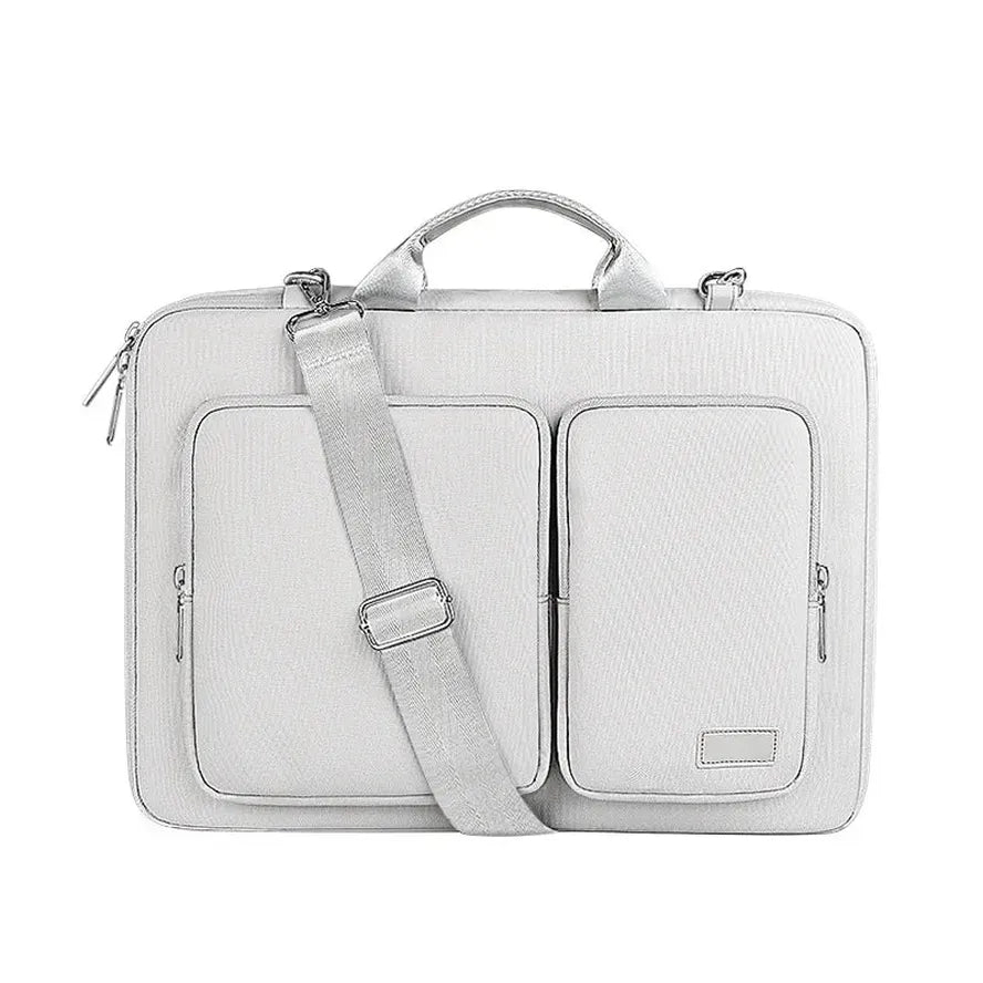 HKM-089107 Stylish Laptop Messenger Bag with Zipper Closure - Versatile Briefcase for Office Use