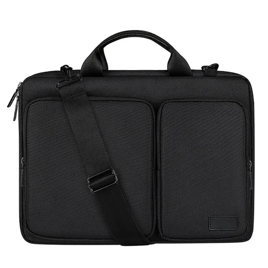HKM-089107 Stylish Laptop Messenger Bag with Zipper Closure - Versatile Briefcase for Office Use