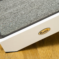 HKM-0891197 Foldable Dog Ramp with Non-Slip Carpet Top - Gray and White, Designed for Senior and Small Dogs