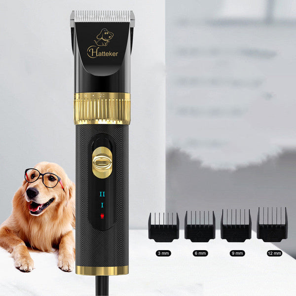 HKM-0891325 Titanium Ceramic Blade Pet Shaver with Adjustable Cutter Head and Noise Reduction