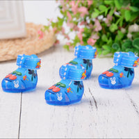 HKM-0892349 Fashionable Soft-Soled Non-Slip Waterproof Shoes for Dogs - Breathable Design in Pink, Yellow, and Blue