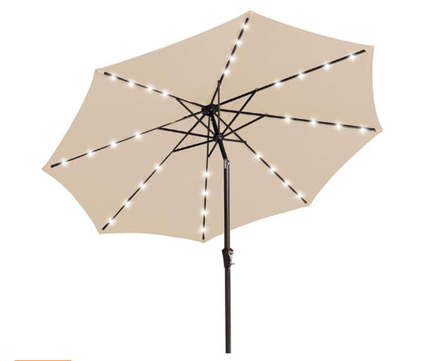 HKM-089235 Beige All-Iron Lamp Beads for Pillar Umbrella, Model 9-8-38