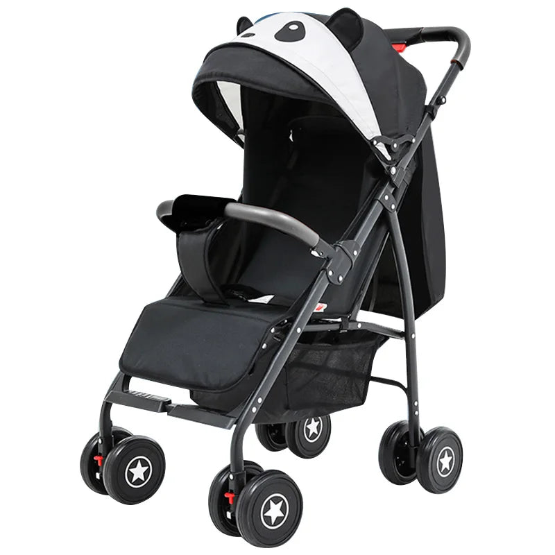 HKM-089235 Compact Folding Lightweight Baby Stroller Pushchair for Infants - Travel Buggy with Umbrella Design