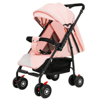 HKM-089235 Compact Folding Lightweight Baby Stroller Pushchair for Infants - Travel Buggy with Umbrella Design