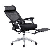 HKM-089299 Ergonomic Adjustable Mesh Office Chair with High Back and Headrest, Swivel Design