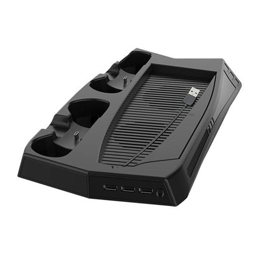 HKM-089363 PS5 Multi-Function Charging and Cooling Station with Dual Controller Charging and USB Hub