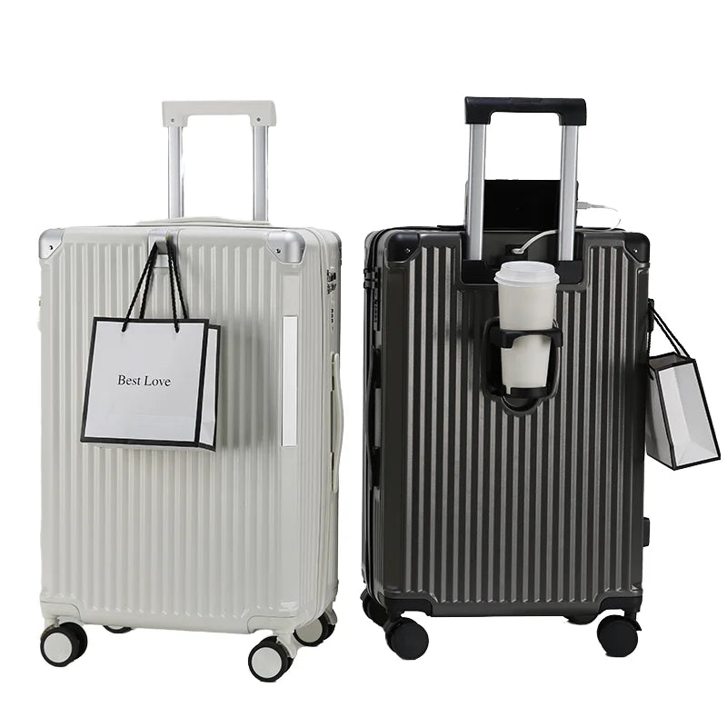 HKM-089427 Three-Piece Spinner Luggage Set with Matching Carry-On Bag