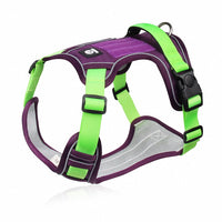 HKM-0894781 Reflective Oxford Cloth Chest Strap Dog Leash for Large Dogs - Adjustable Sizes S to XL