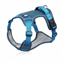 HKM-0894781 Reflective Oxford Cloth Chest Strap Dog Leash for Large Dogs - Adjustable Sizes S to XL