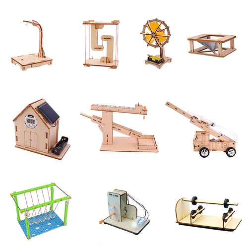 HKM-089491 STEM Educational Wooden Puzzle Kit for Kids – Science Assembly Physics Toys