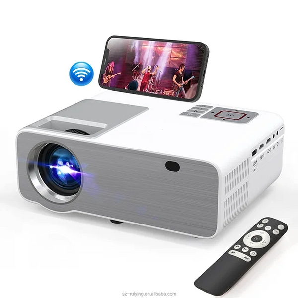 HKM-089555 1080P Portable Wi-Fi Projector for Home Theatre and Outdoor Movie Experience