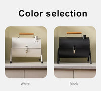 HKM-089555 Portable Folding BBQ Grill for Outdoor Cooking - Practical Black Design