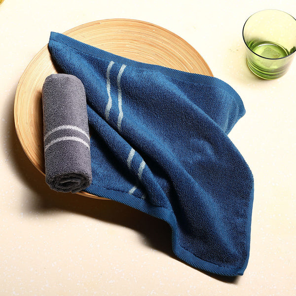 HKM-089619 Smart Induction Cotton Square Towel - 34cm x 34cm, 100% Cotton, Soft and Durable