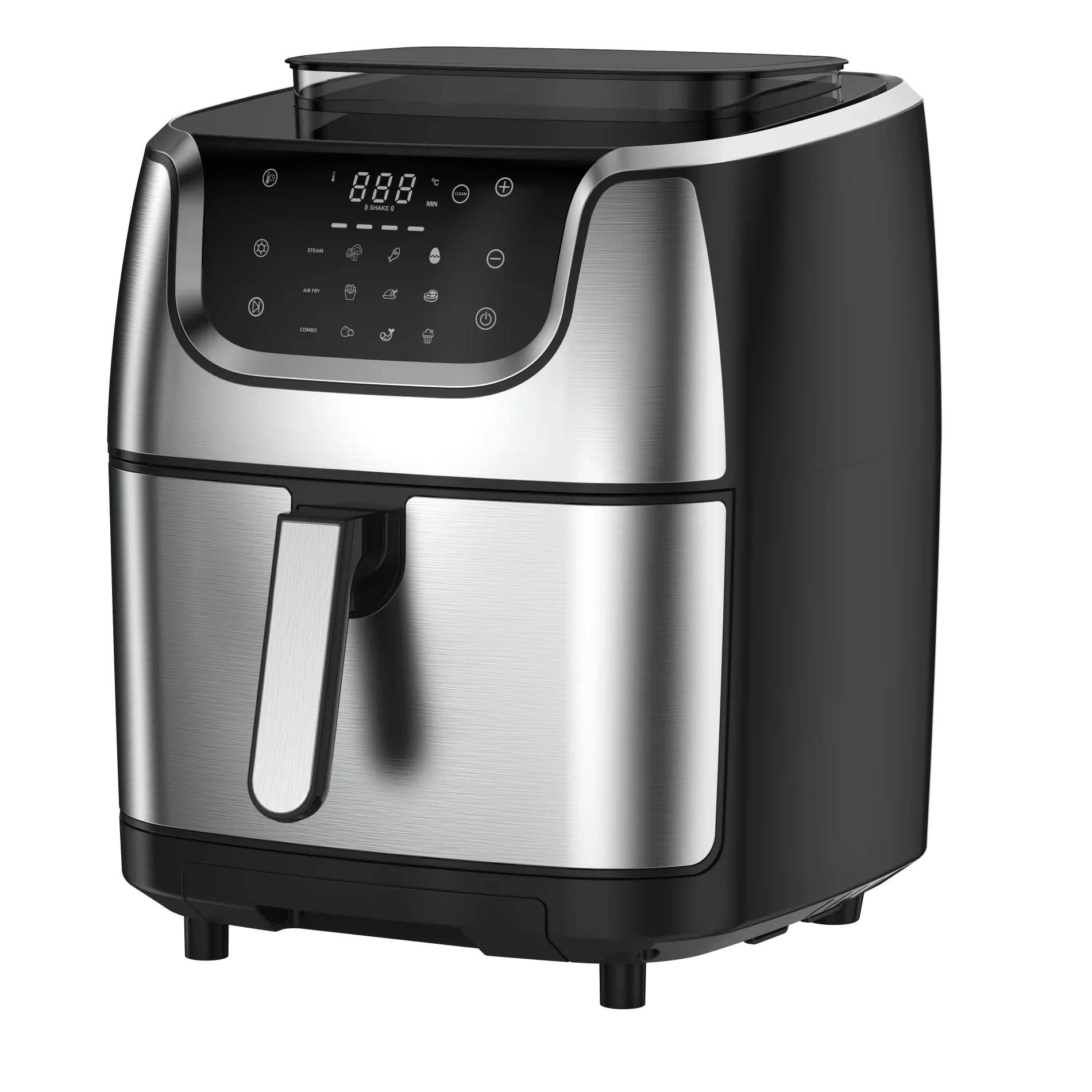 HKM-089619 Temperature Control Steam Air Fryer with 6L Capacity for Easy and Healthy Cooking