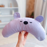 HKM-0896317 Cervical Support Pillow for Pets - Soft Cloth in Dream Purple, Matcha Green, Cute Pink, and More