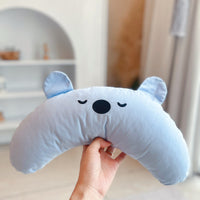 HKM-0896317 Cervical Support Pillow for Pets - Soft Cloth in Dream Purple, Matcha Green, Cute Pink, and More