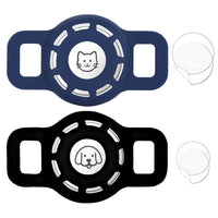 HKM-0897469 Airtag-Compatible Protective Sleeve for Pet Collars - Fashionable Silicone Design