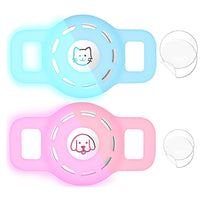 HKM-0897469 Airtag-Compatible Protective Sleeve for Pet Collars - Fashionable Silicone Design