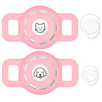 HKM-0897469 Airtag-Compatible Protective Sleeve for Pet Collars - Fashionable Silicone Design