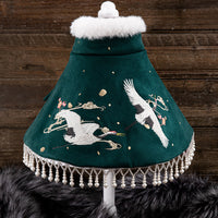 HKM-0899645 Dark Green and Wine Shawl for Cats and Dogs - Sizes S/M