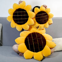 HKM-090003 Sunflower Plush Pillow for Sofa, Living Room, and Car - 38cm, 48cm, 68cm