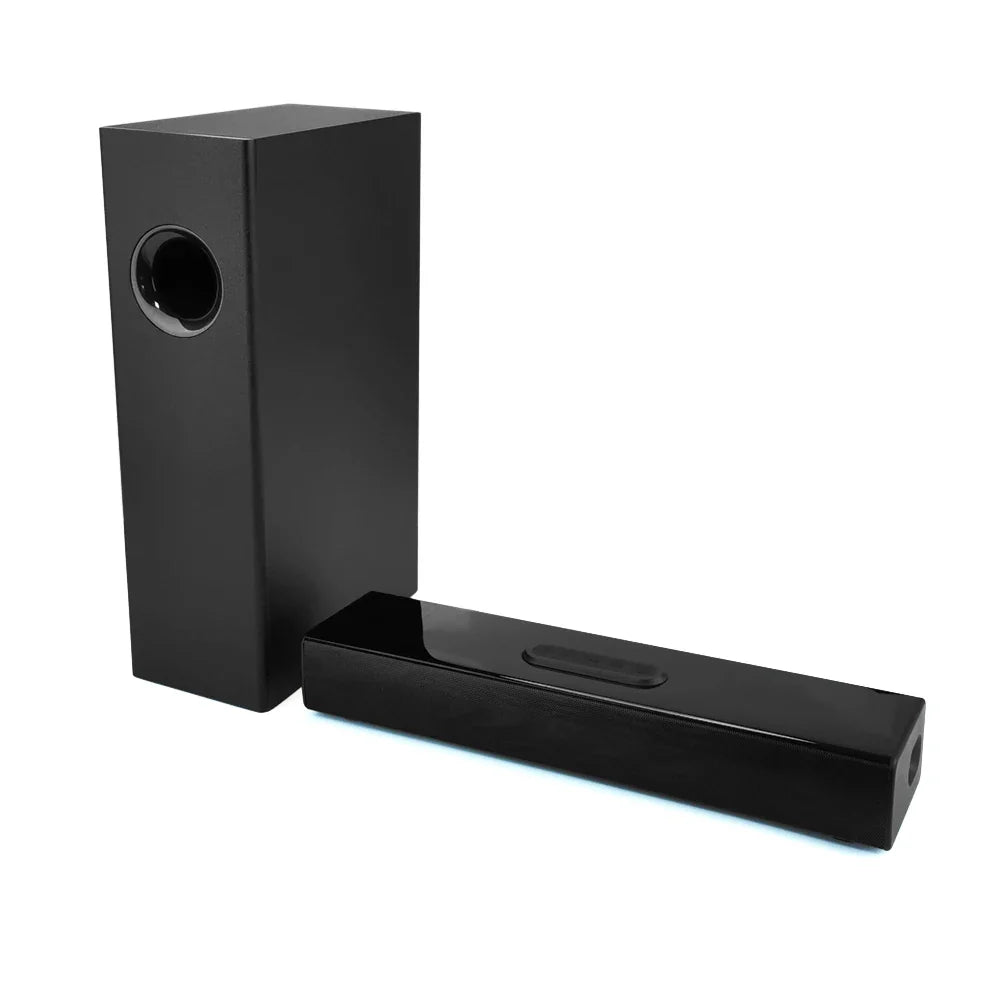 HKM-090195 2.1 80W Ultra-Thin Wall-Mountable Soundbar Speaker for TV, Home, Office, and Parties