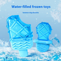 HKM-0902077 Cooling Water Injection Ice Candy Molar Toy for Dogs - Available in Rock Candy, Pacifier, and Ring Designs