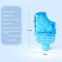 HKM-0902077 Cooling Water Injection Ice Candy Molar Toy for Dogs - Available in Rock Candy, Pacifier, and Ring Designs