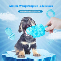 HKM-0902077 Cooling Water Injection Ice Candy Molar Toy for Dogs - Available in Rock Candy, Pacifier, and Ring Designs