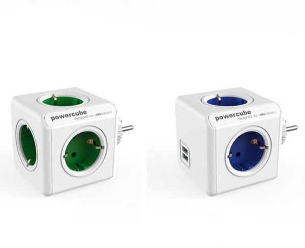 HKM-090259 Multi-Country Converter with 5 Holes | Rubik's Cube Socket, 2500W, 16A Rated Current, ABS Housing, Copper Conductors